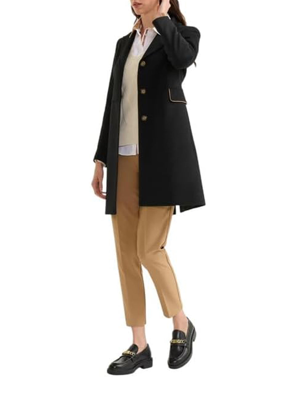 1^CLASSE Cappotto Donna - Nero modello 1015