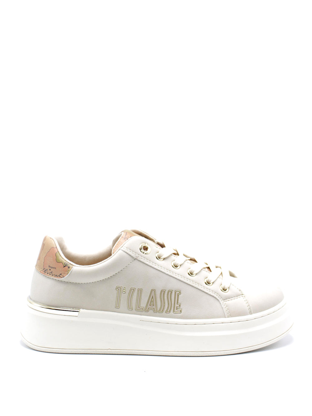 1^CLASSE Sneakers platform Donna - Beige modello 1969