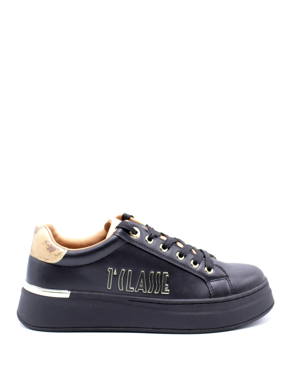 1^CLASSE Sneakers platform Donna - Nero modello 1970