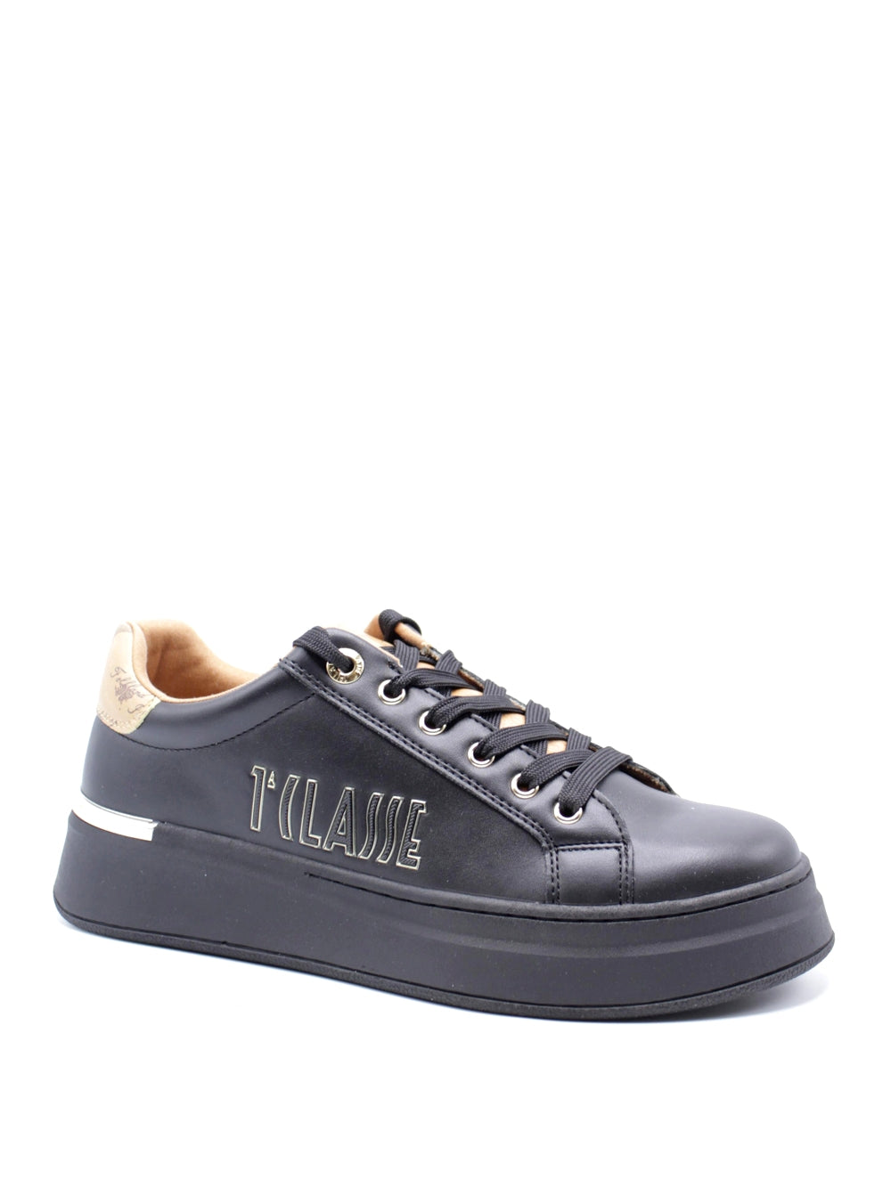 1^CLASSE Sneakers platform Donna - Nero modello 1970