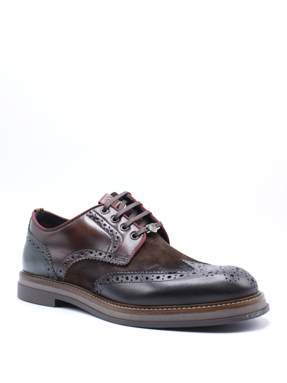 AMBITIOUS Scarpe Stringate duilio Uomo - Testa di moro modello 12391C-6565AM