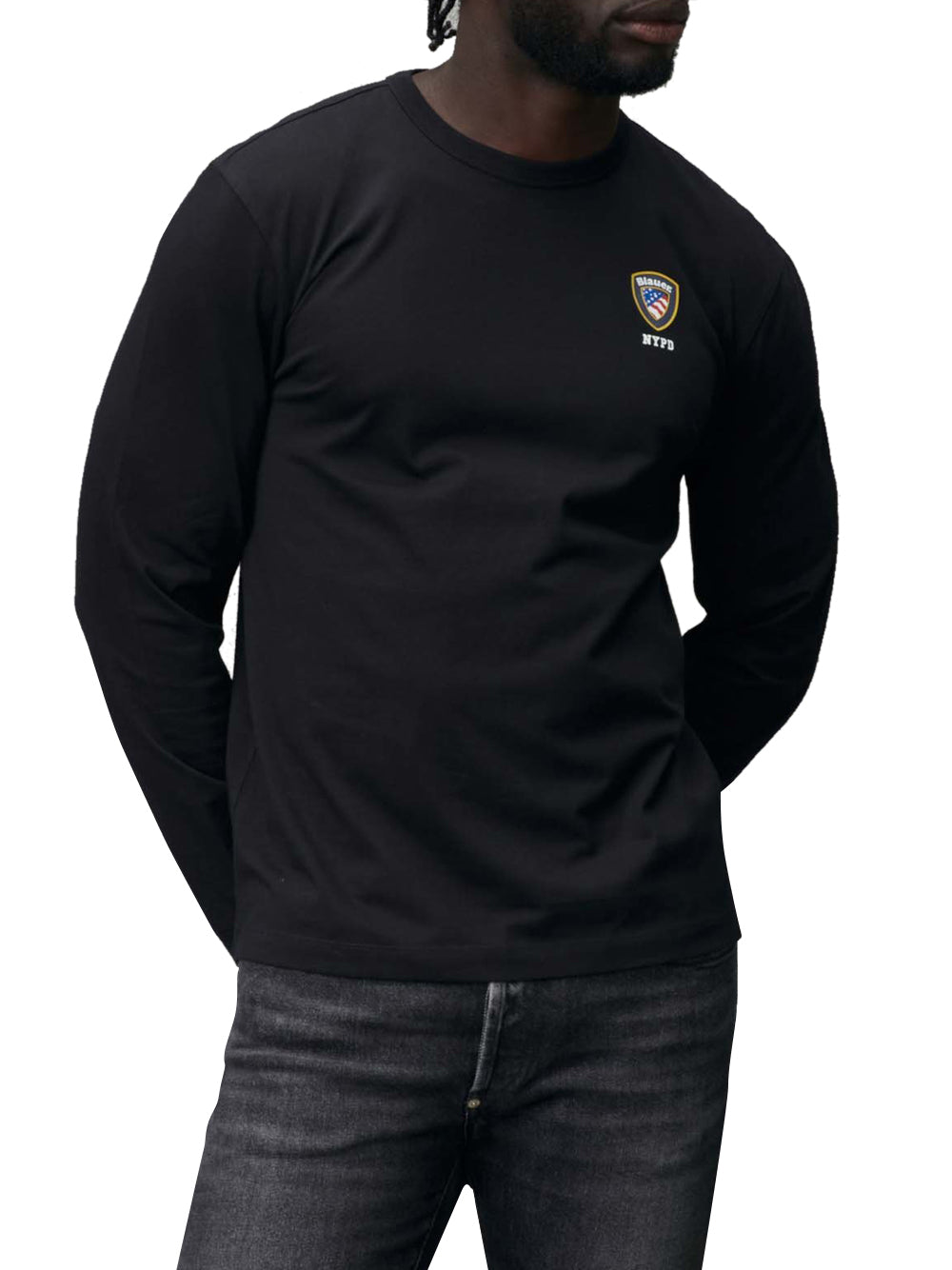 BLAUER T-shirt Uomo - Nero modello 24WBLUH01223