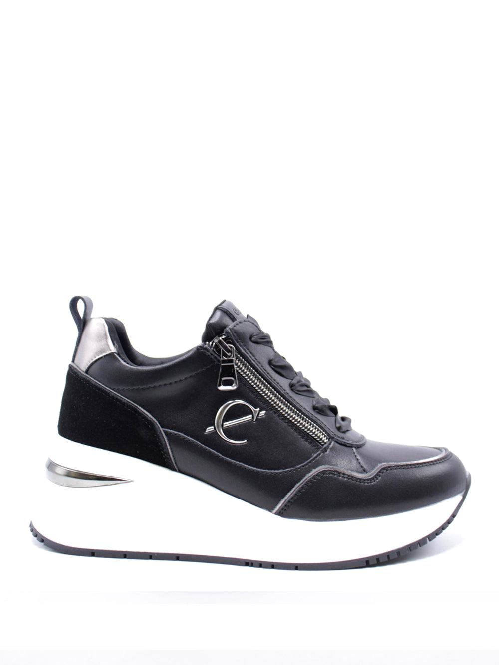 CAFE'NOIR Sneakers con zeppa Donna - Nero modello C1DN1184