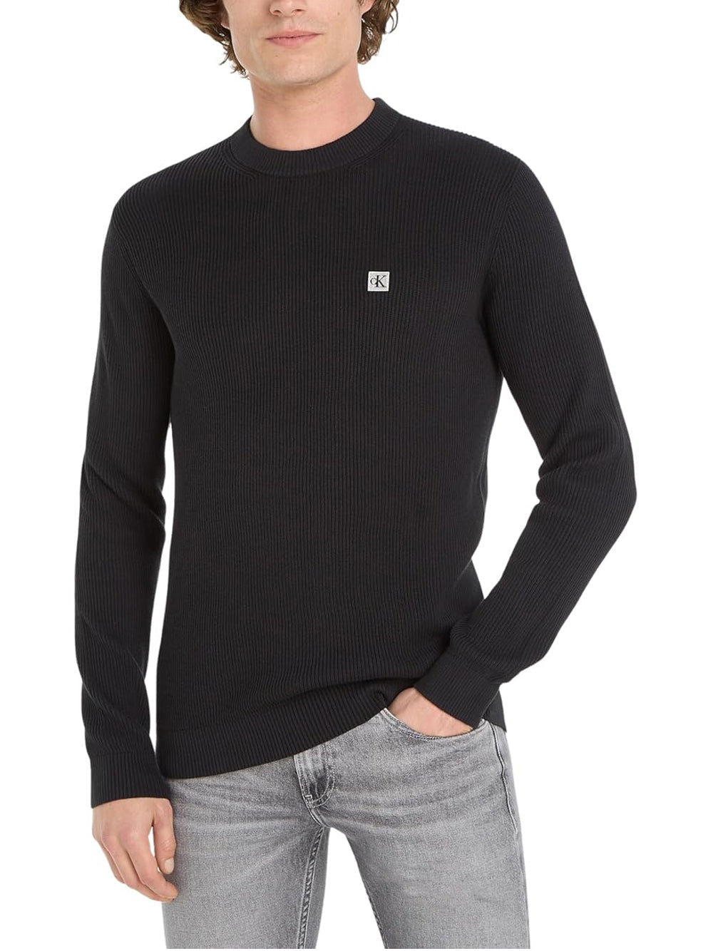 CALVIN KLEIN Felpa Uomo - Nero modello J30J324598