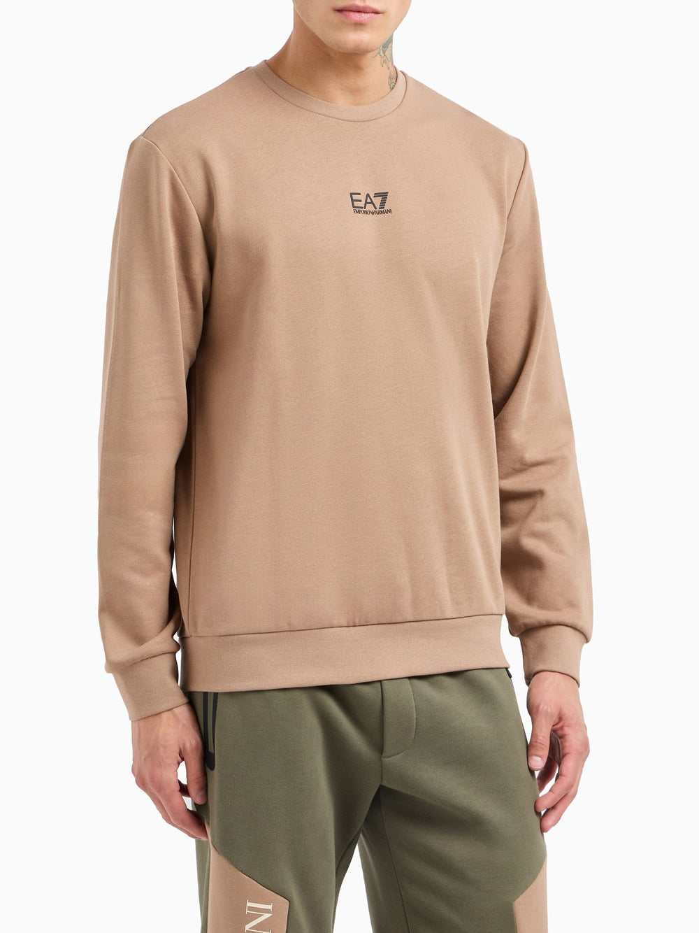 EA7 Felpa Uomo - Beige modello 8NPM34PJVTZ