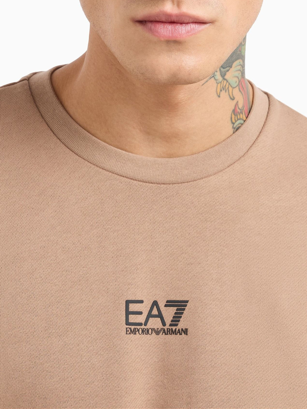 EA7 Felpa Uomo - Beige modello 8NPM34PJVTZ