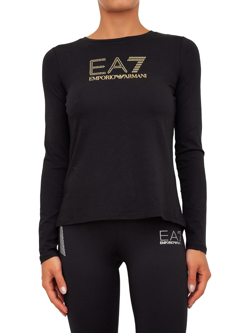 EA7 T-shirt Donna - Nero modello 8NTT51TJDQZ