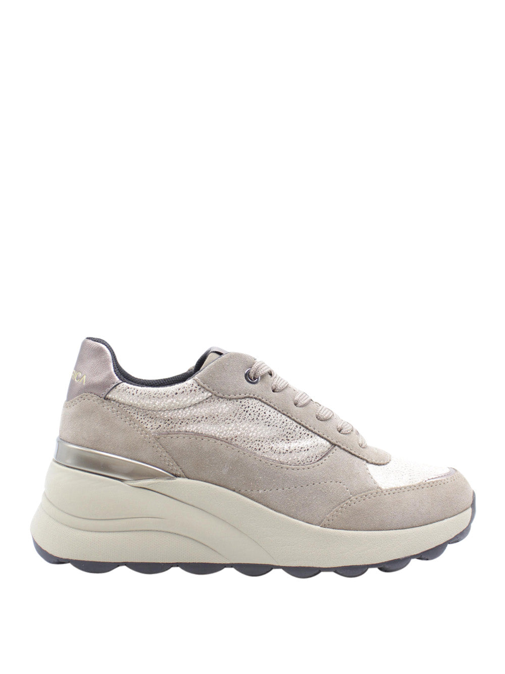 GEOX Sneakers con zeppa Donna - Taupe modello D45WAA