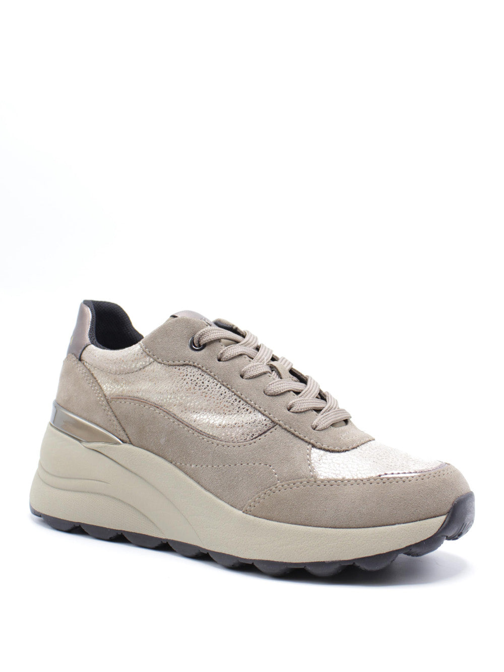 GEOX Sneakers con zeppa Donna - Taupe modello D45WAA