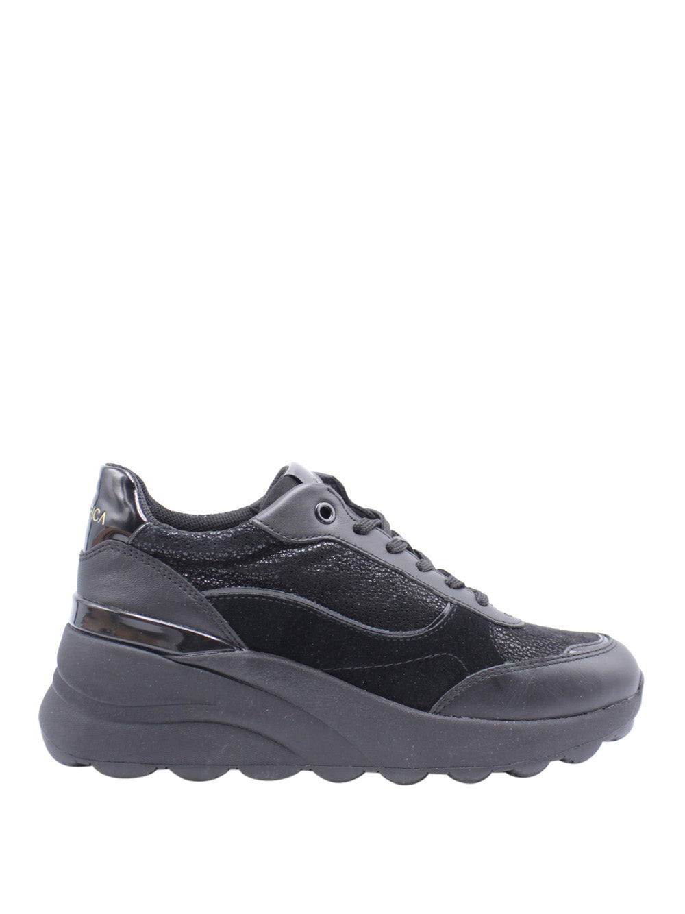 GEOX Sneakers con zeppa Donna - Nero modello D45WAA