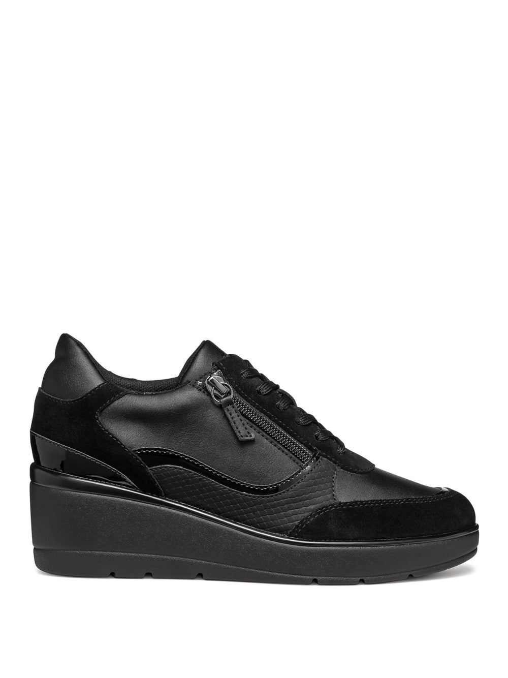 GEOX Sneakers con zeppa Donna - Nero modello D46RAA