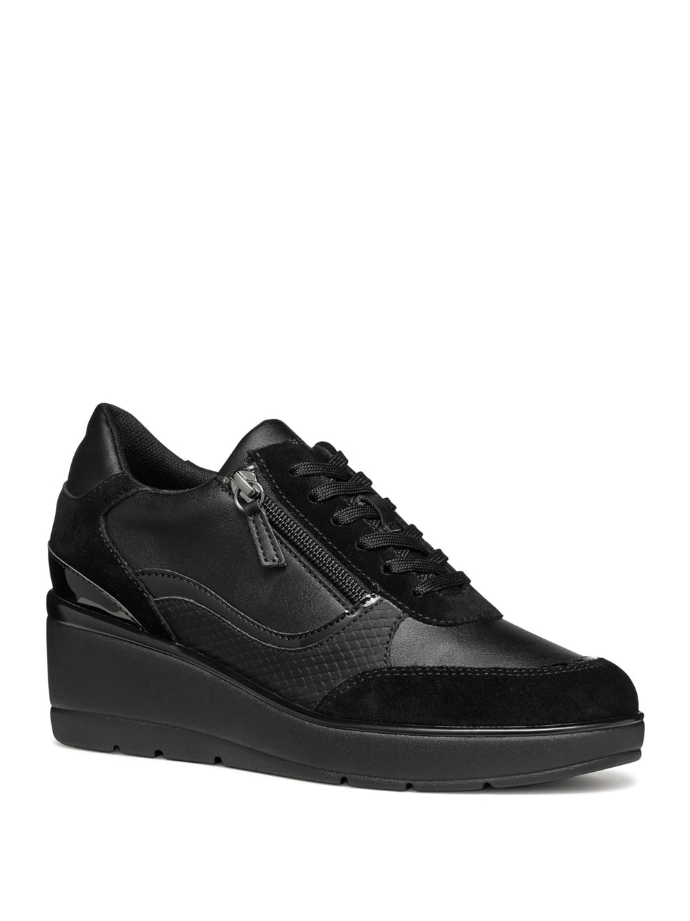 GEOX Sneakers con zeppa Donna - Nero modello D46RAA