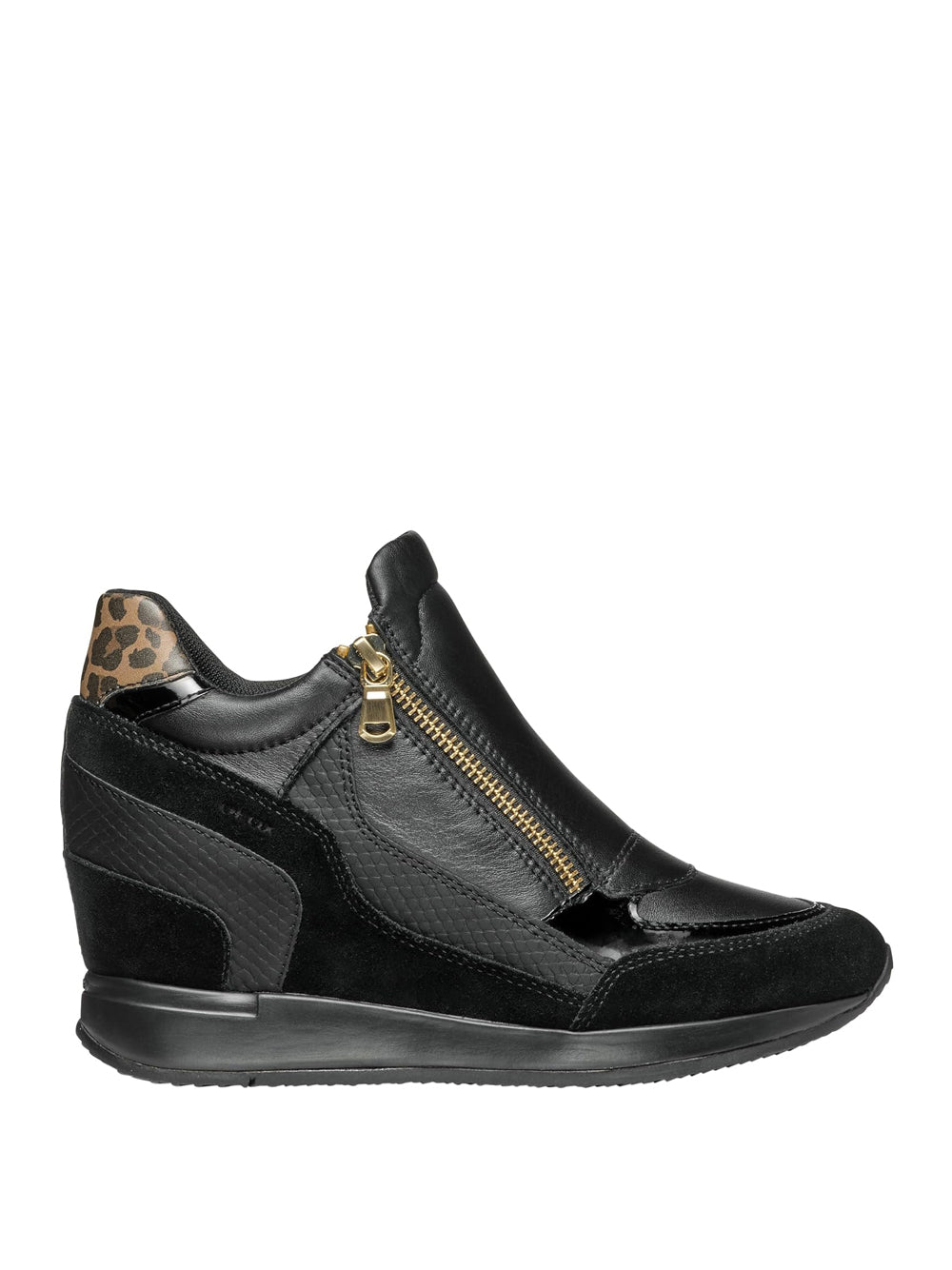 GEOX Sneakers con zeppa Donna - Nero modello D620QA