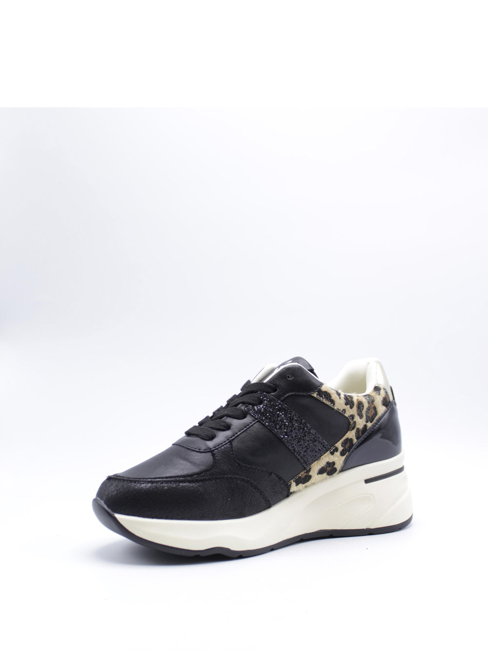 GOLD&GOLD Sneakers con zeppa Donna - Nero modello GB873