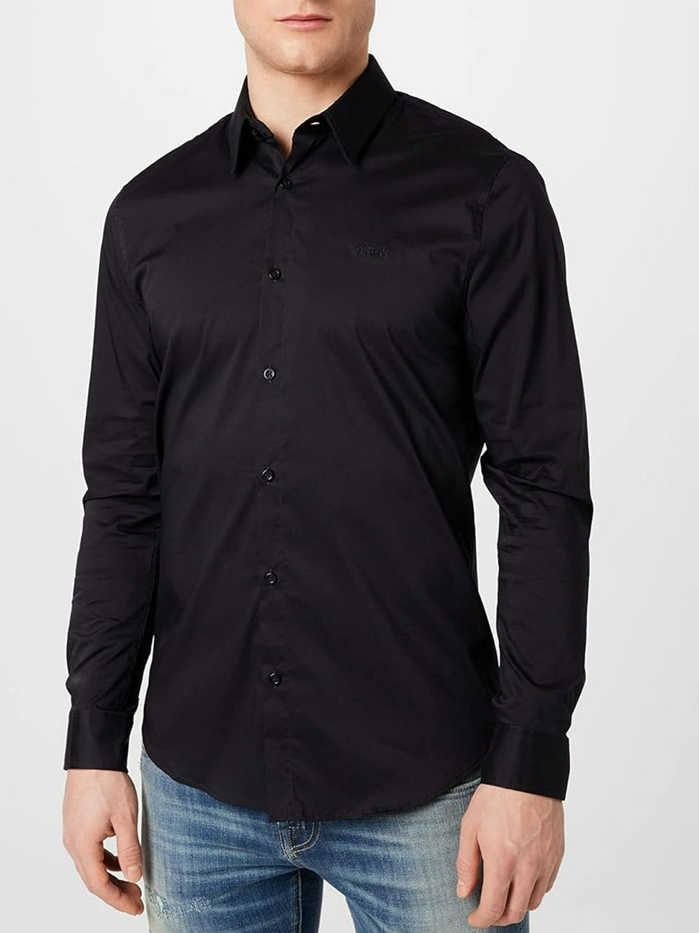 GUESS Camicia Uomo - Nero modello M1YH20W7ZK1