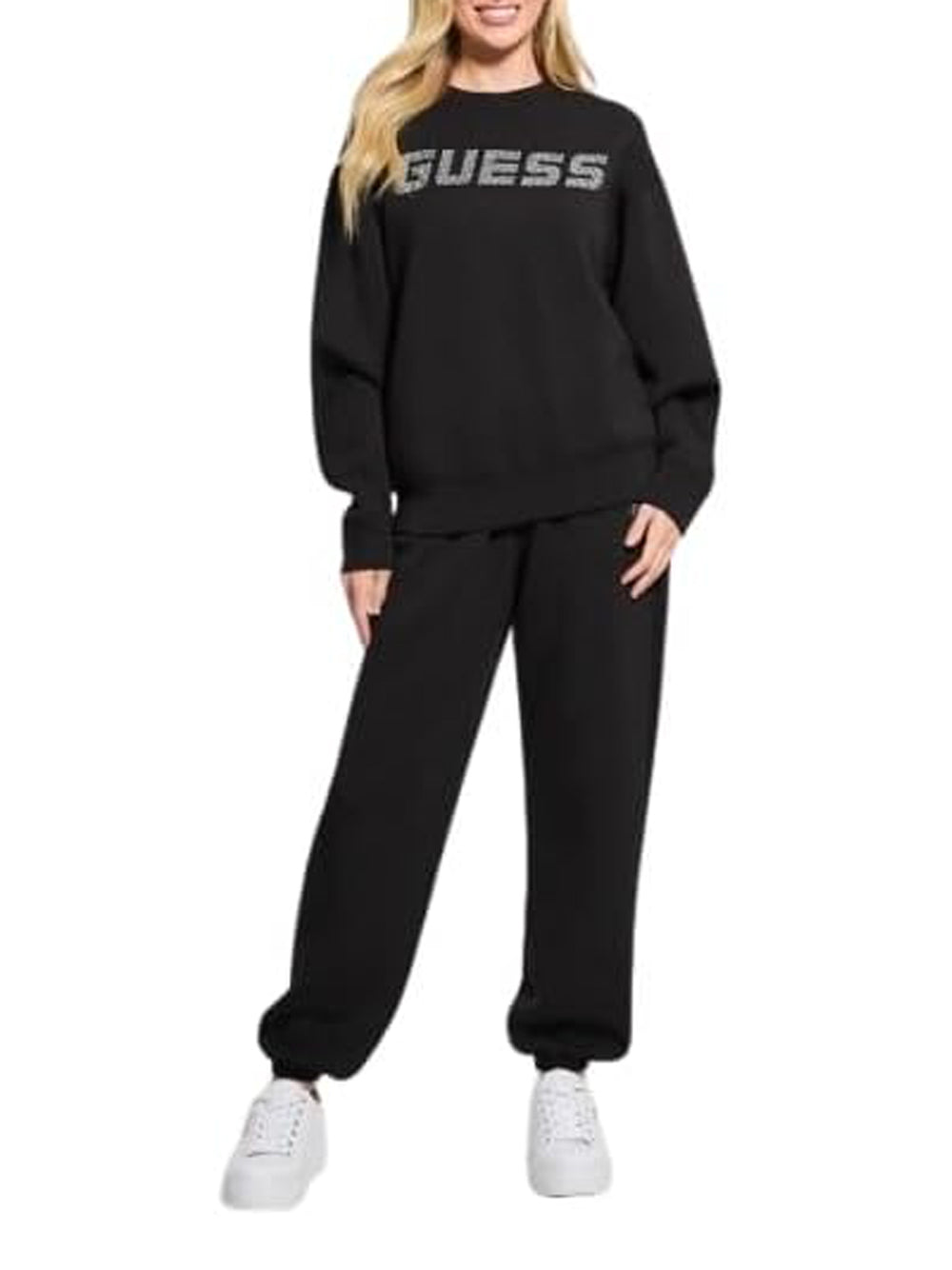 GUESS Felpa Donna - Nero modello V4BQ15K7UW2