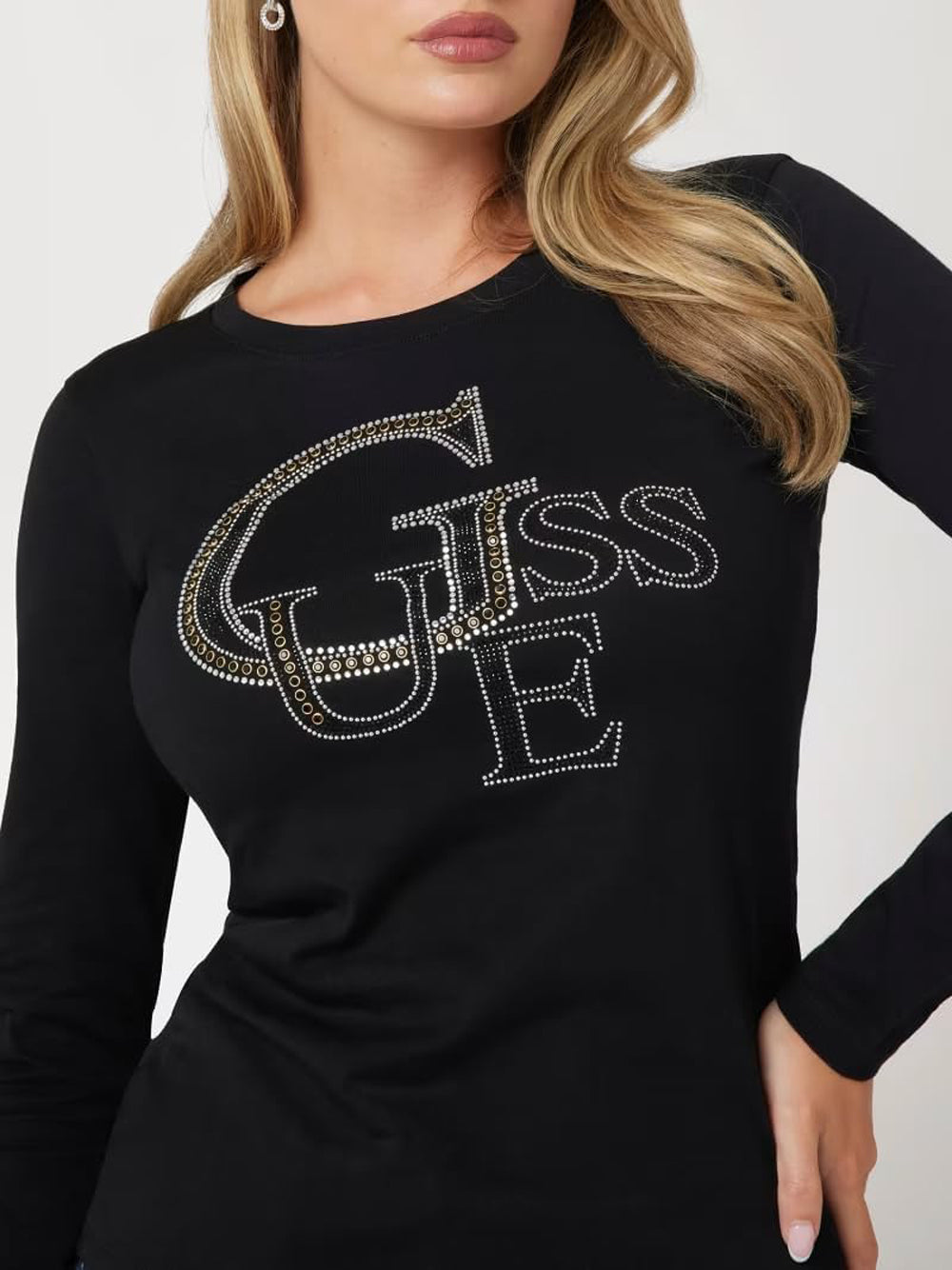 GUESS Maglia Donna - Nero modello W4BI29I3Z14