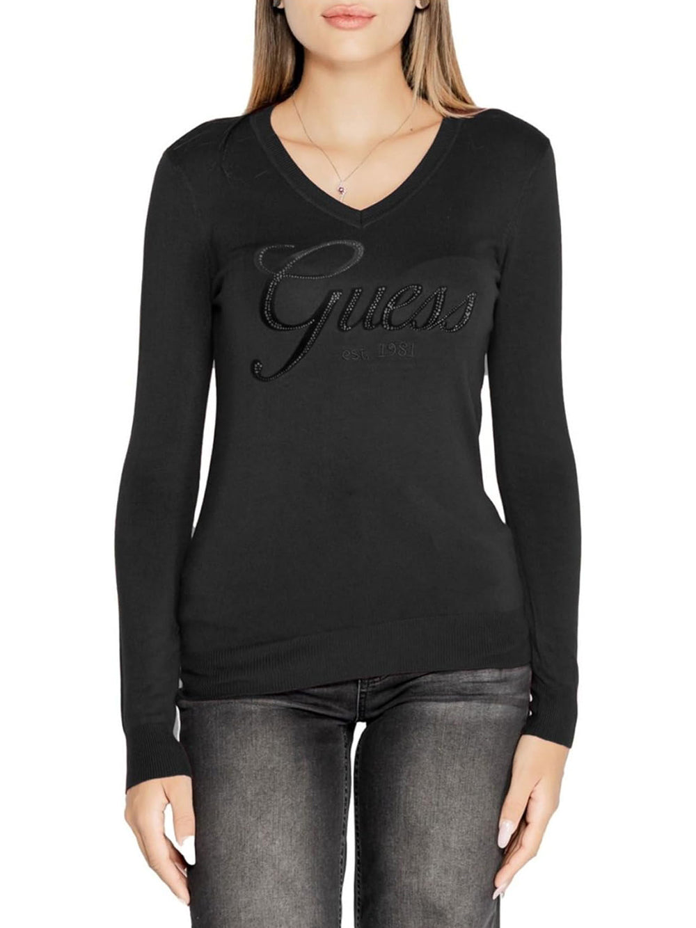 GUESS Maglione Donna - Nero modello W4BR06Z2NQ2