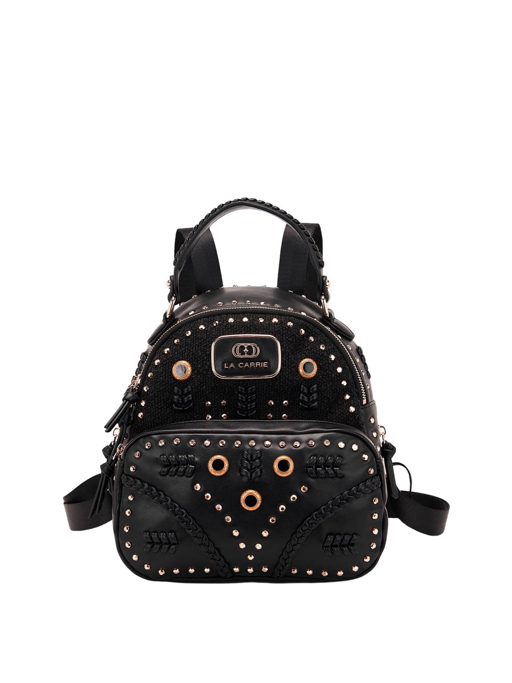 LA CARRIE Borsa a Zainetto con borchie Donna - Nero modello 142MZR601CLO