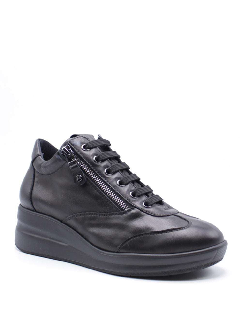 MELLUSO Sneakers con zeppa Donna - Nero modello R25625W