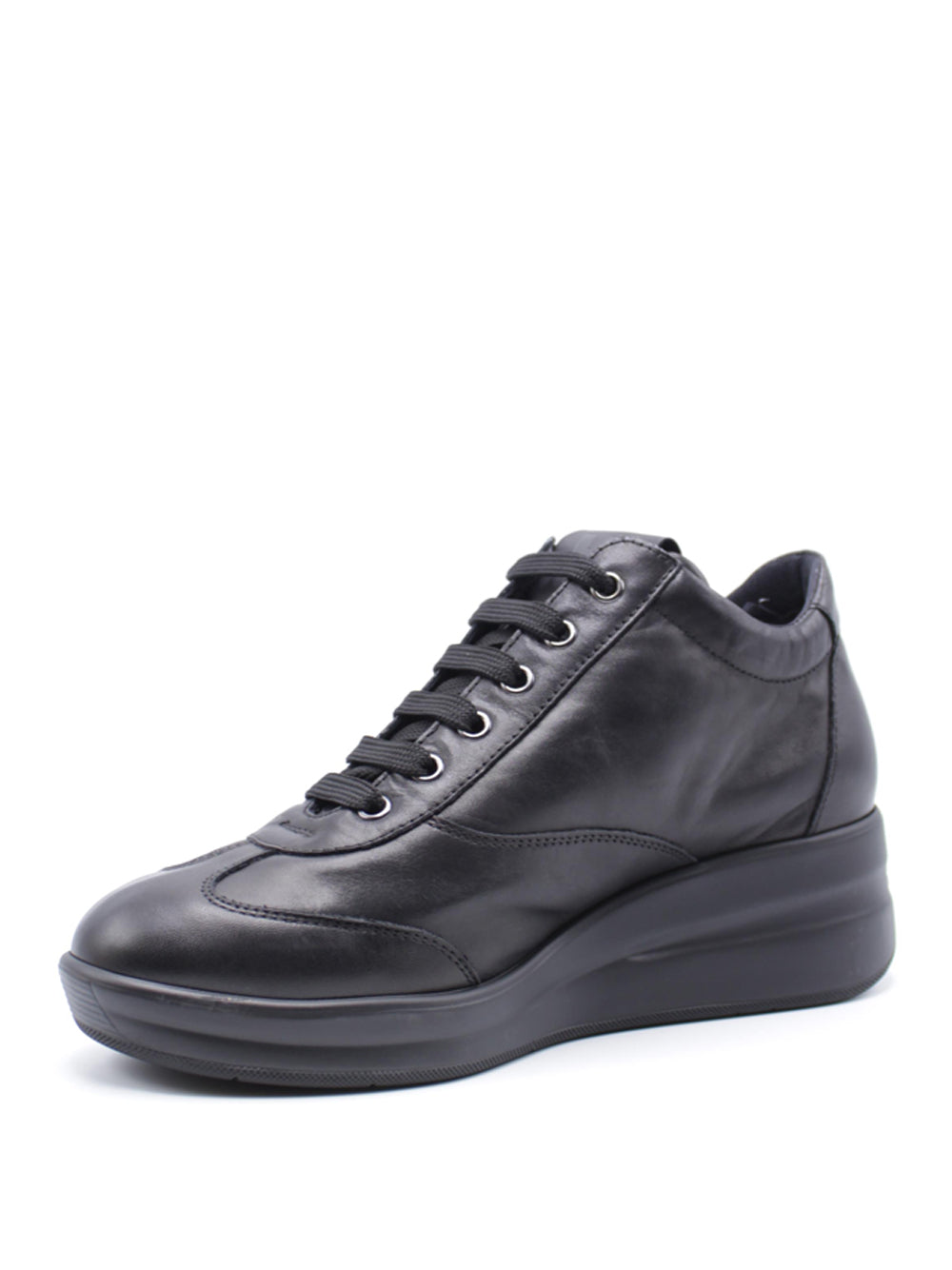 MELLUSO Sneakers con zeppa Donna - Nero modello R25625W