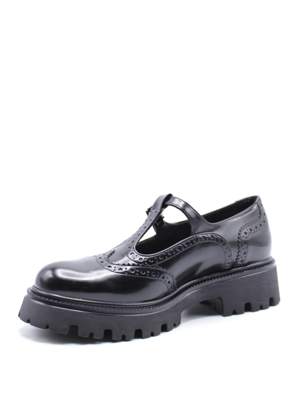 NACREE Mocassini platform Donna - Nero modello 6008009