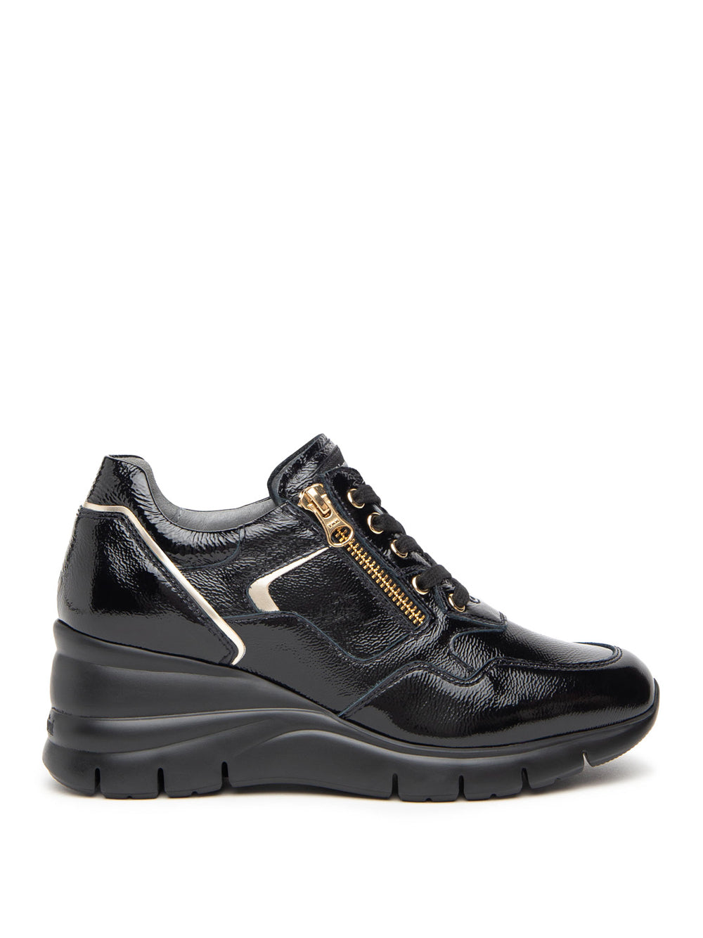 NERO GIARDINI Sneakers con zeppa Donna - Nero modello I411485D