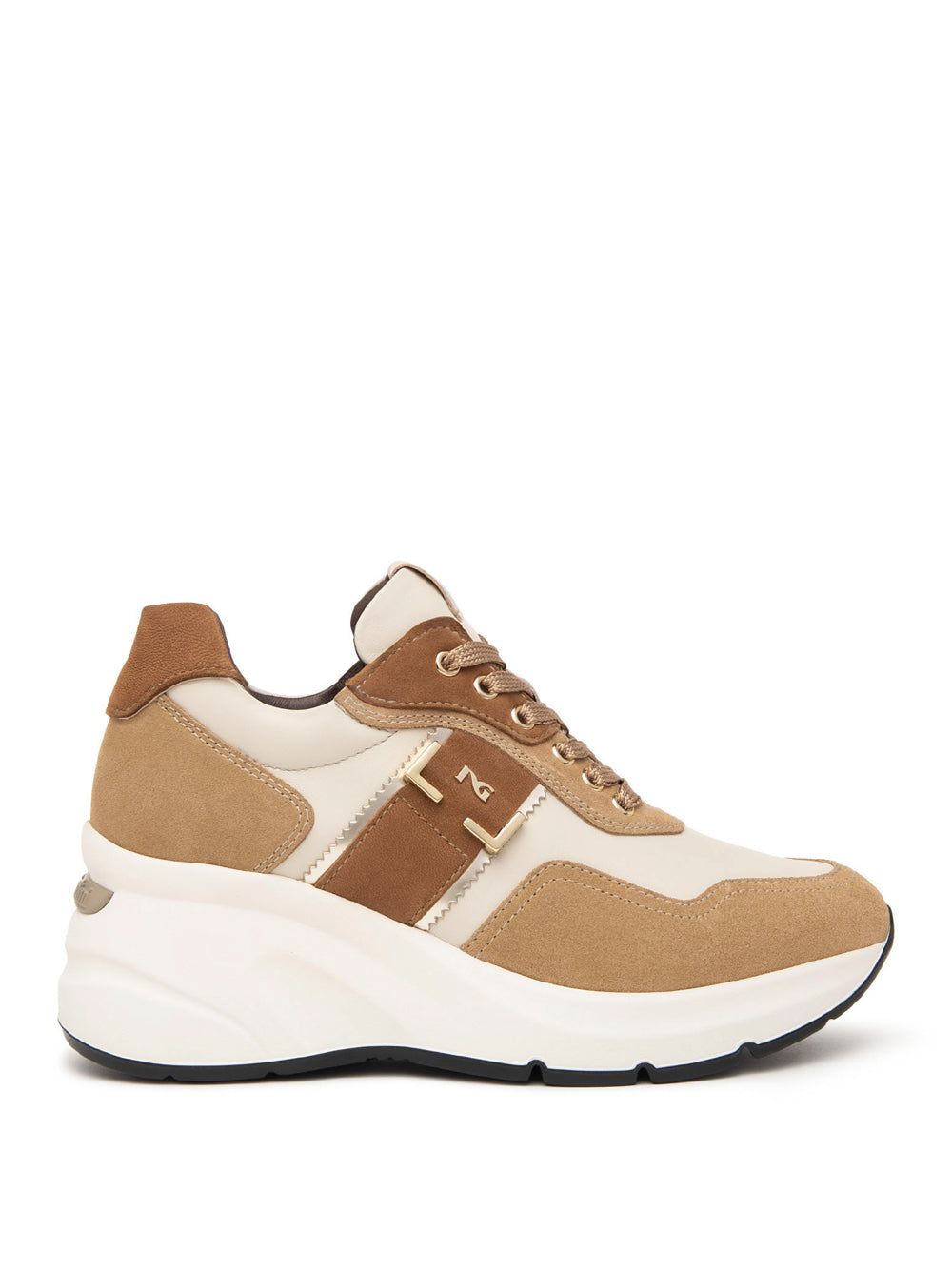 NERO GIARDINI Sneakers con zeppa Donna - Beige modello I411495D