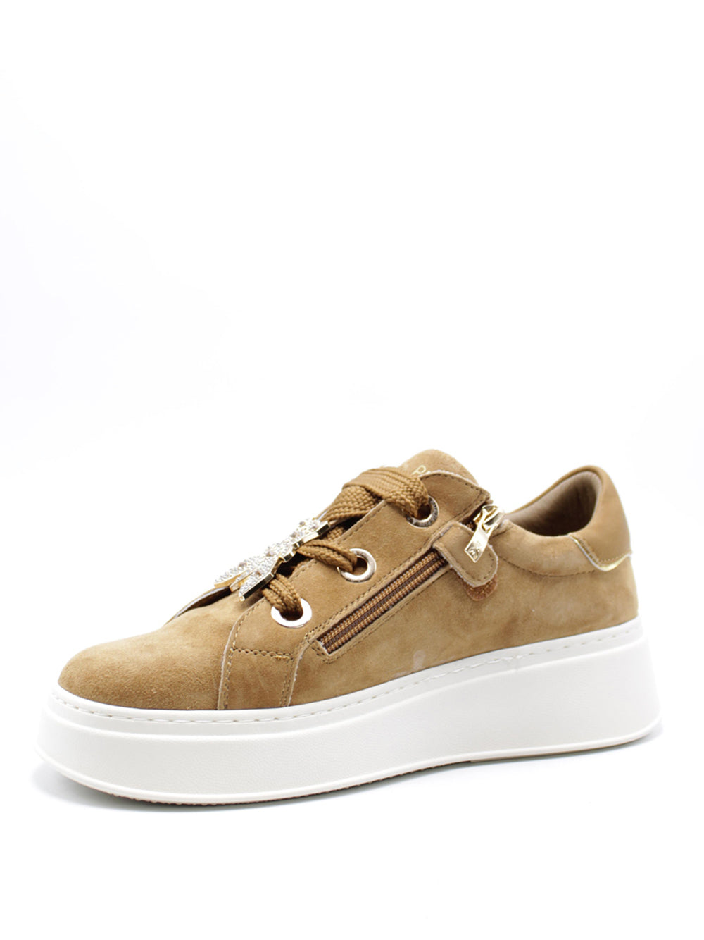 PATRIZIA PEPE Sneakers platform Donna - Camel modello PJ855