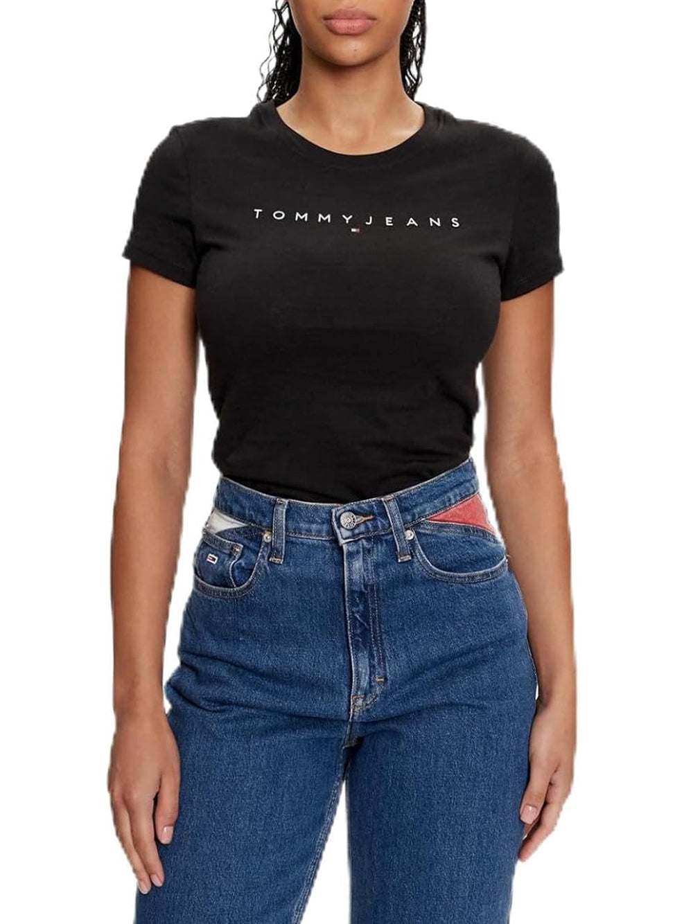 TOMMY HILFIGER T-shirt Donna - Nero modello DW0DW18398