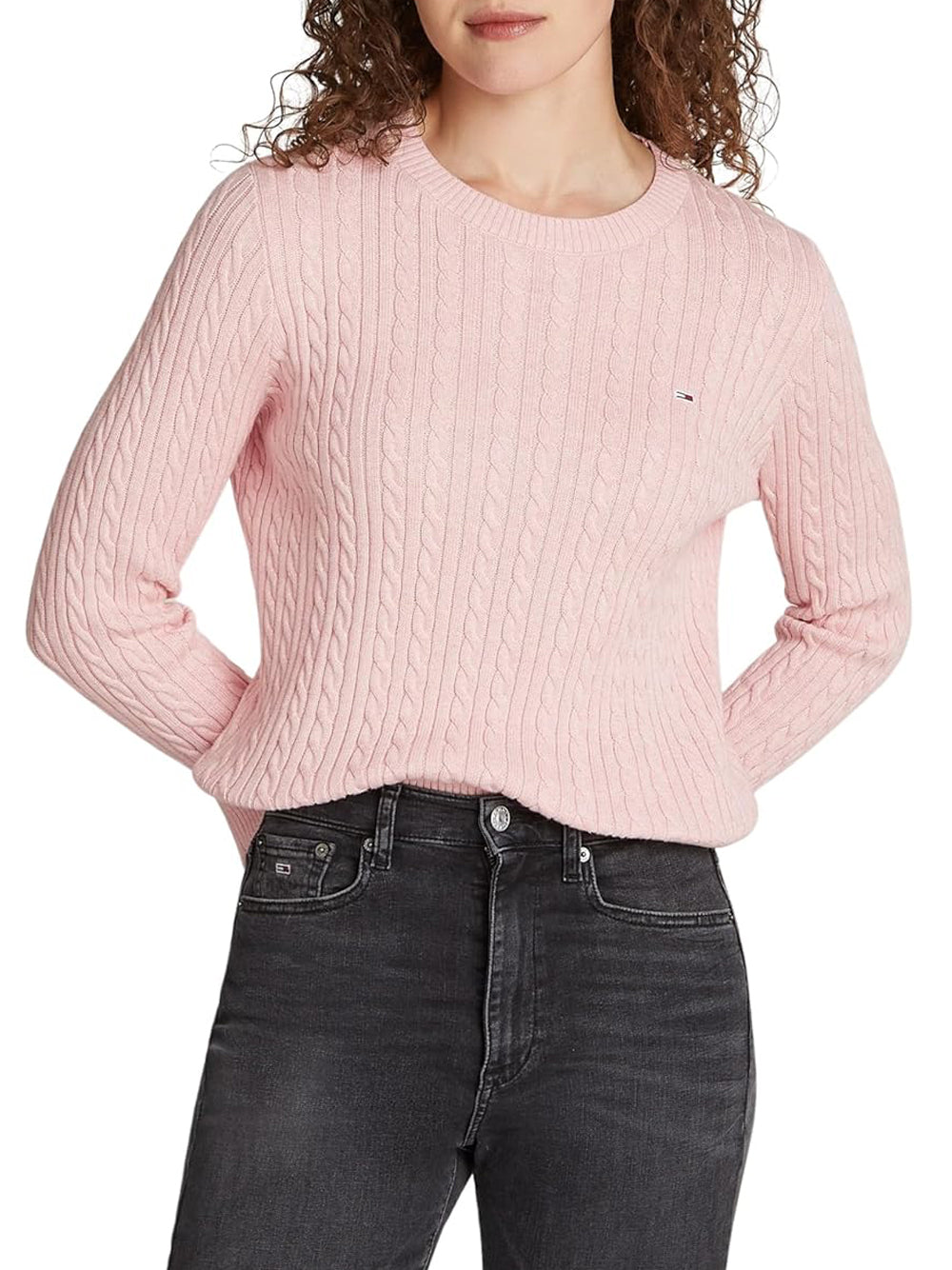 TOMMY HILFIGER Maglione Donna - Rosa modello DW0DW18683