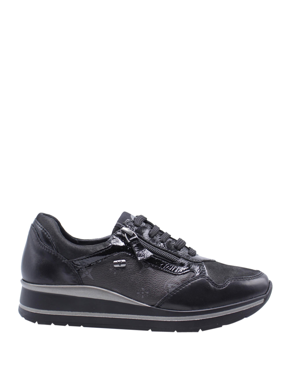 VALLEVERDE Sneakers con zeppa Donna - Nero modello 36391