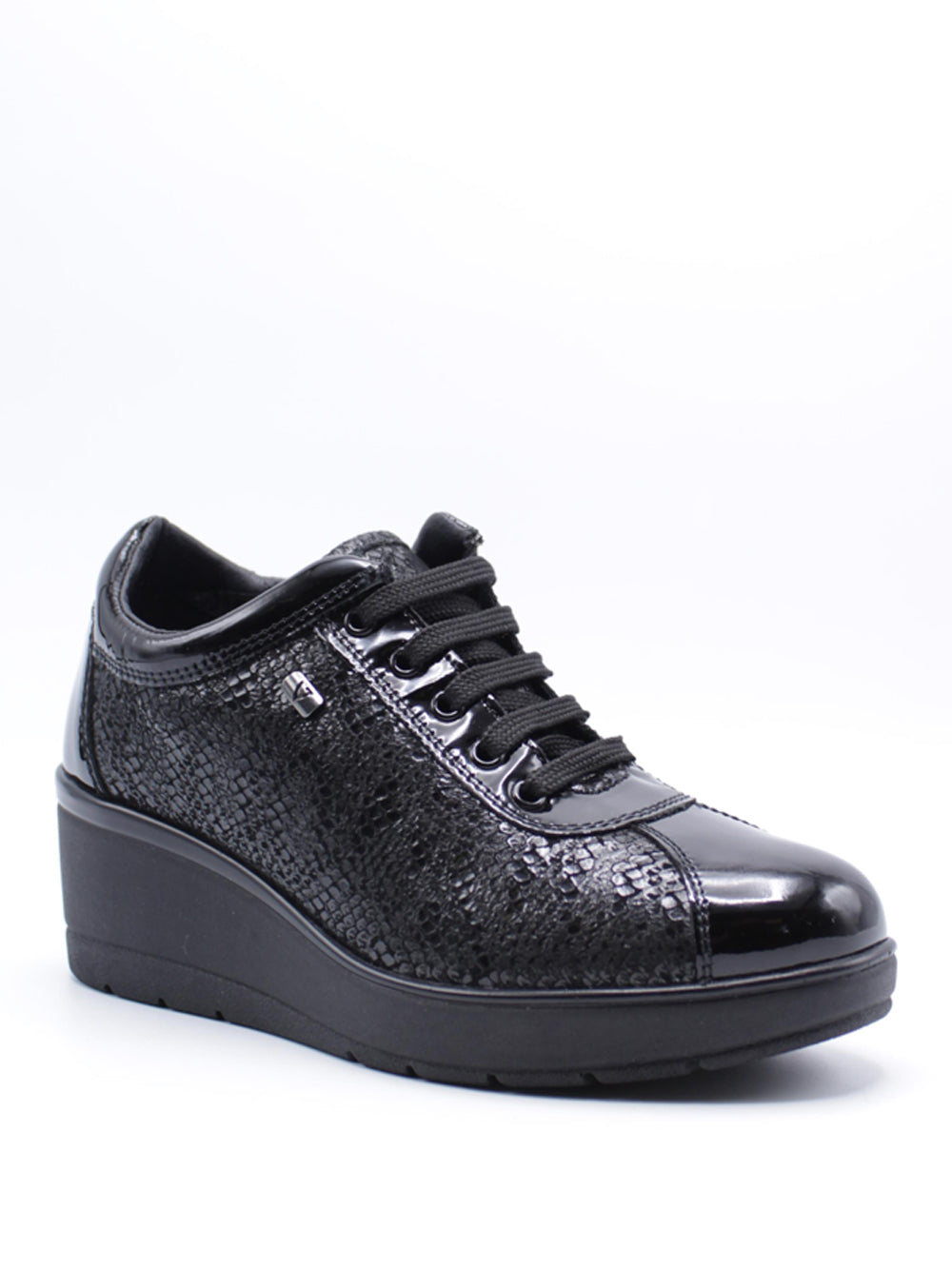 VALLEVERDE Sneakers con zeppa Donna - Nero modello 36442