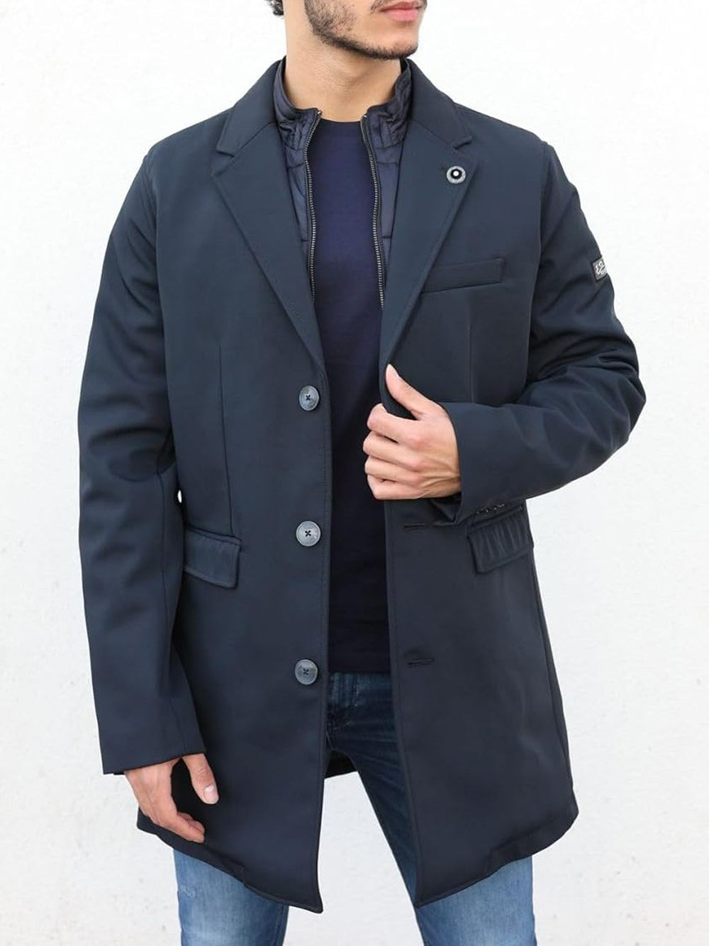 YES ZEE Cappotto Uomo - Blu modello O815KB00