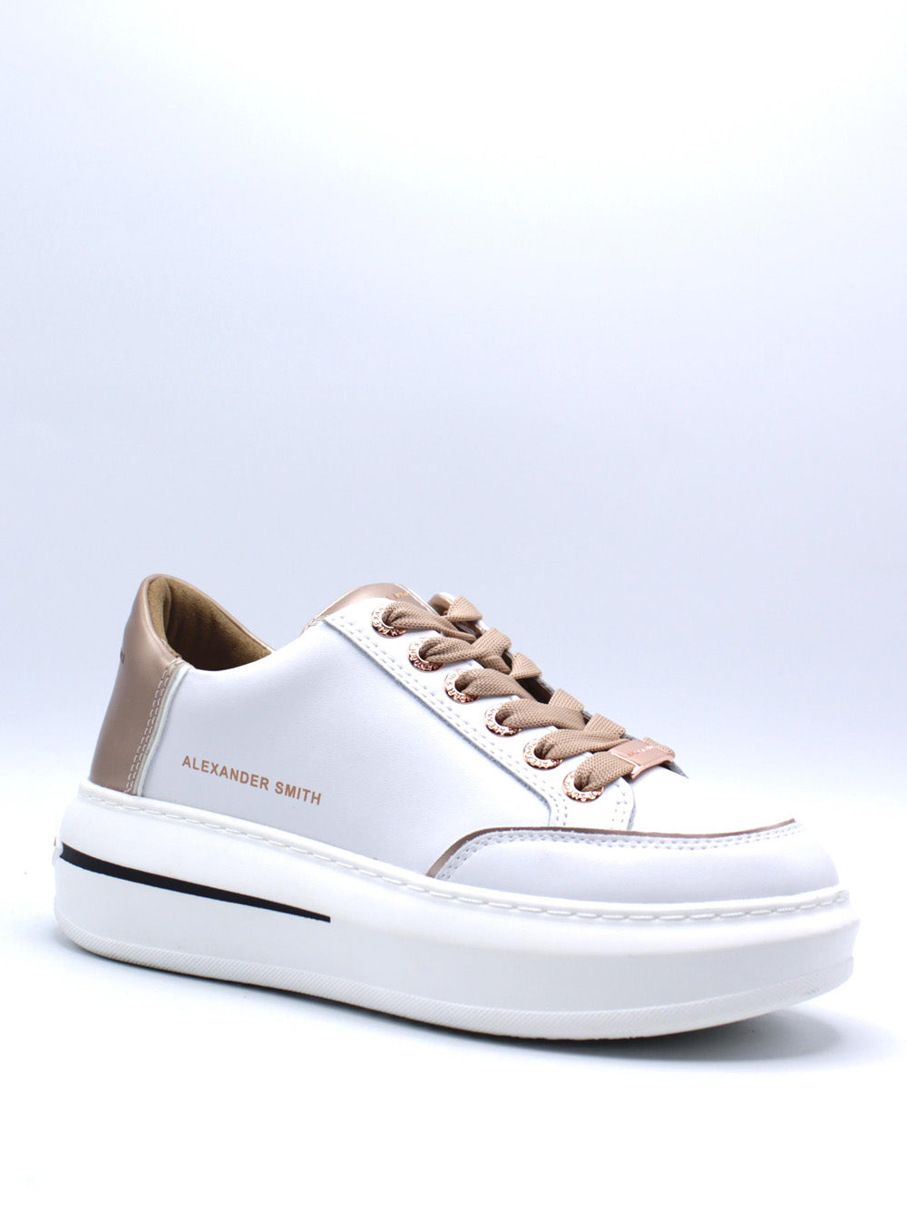 ALEXANDER SMITH Sneakers platform Donna - Bianco modello 1894-WCP