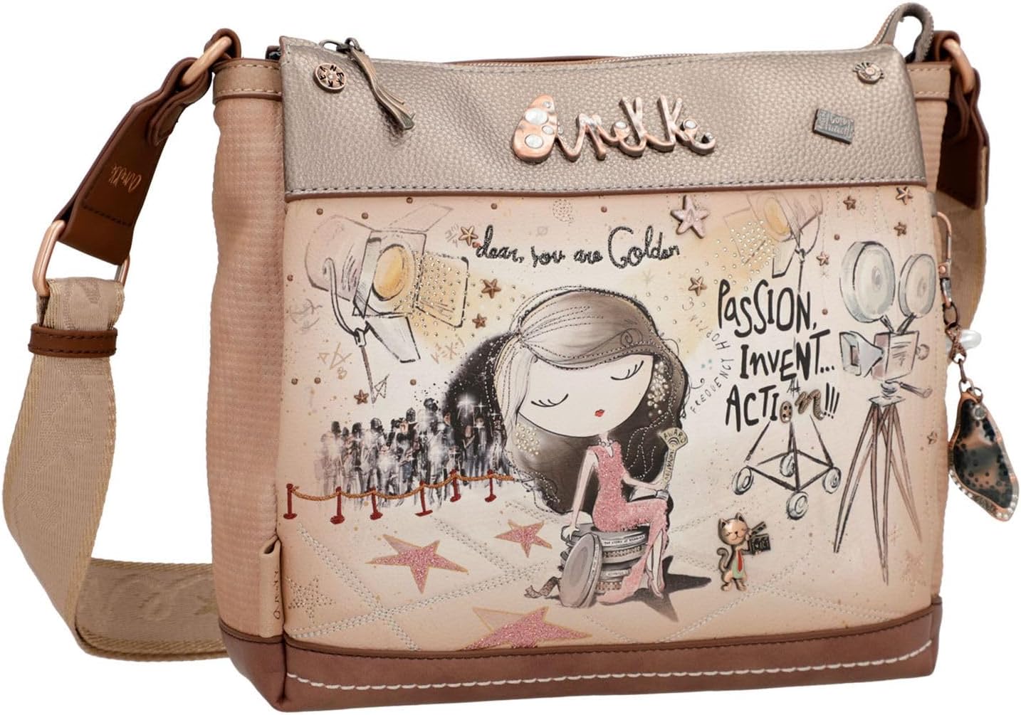 ANEKKE Borsa a Tracolla Donna - Cuoio modello 38703-039