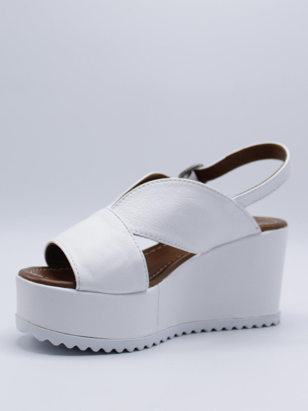 BUENO Sandali con zeppa Donna - Bianco modello WA5600