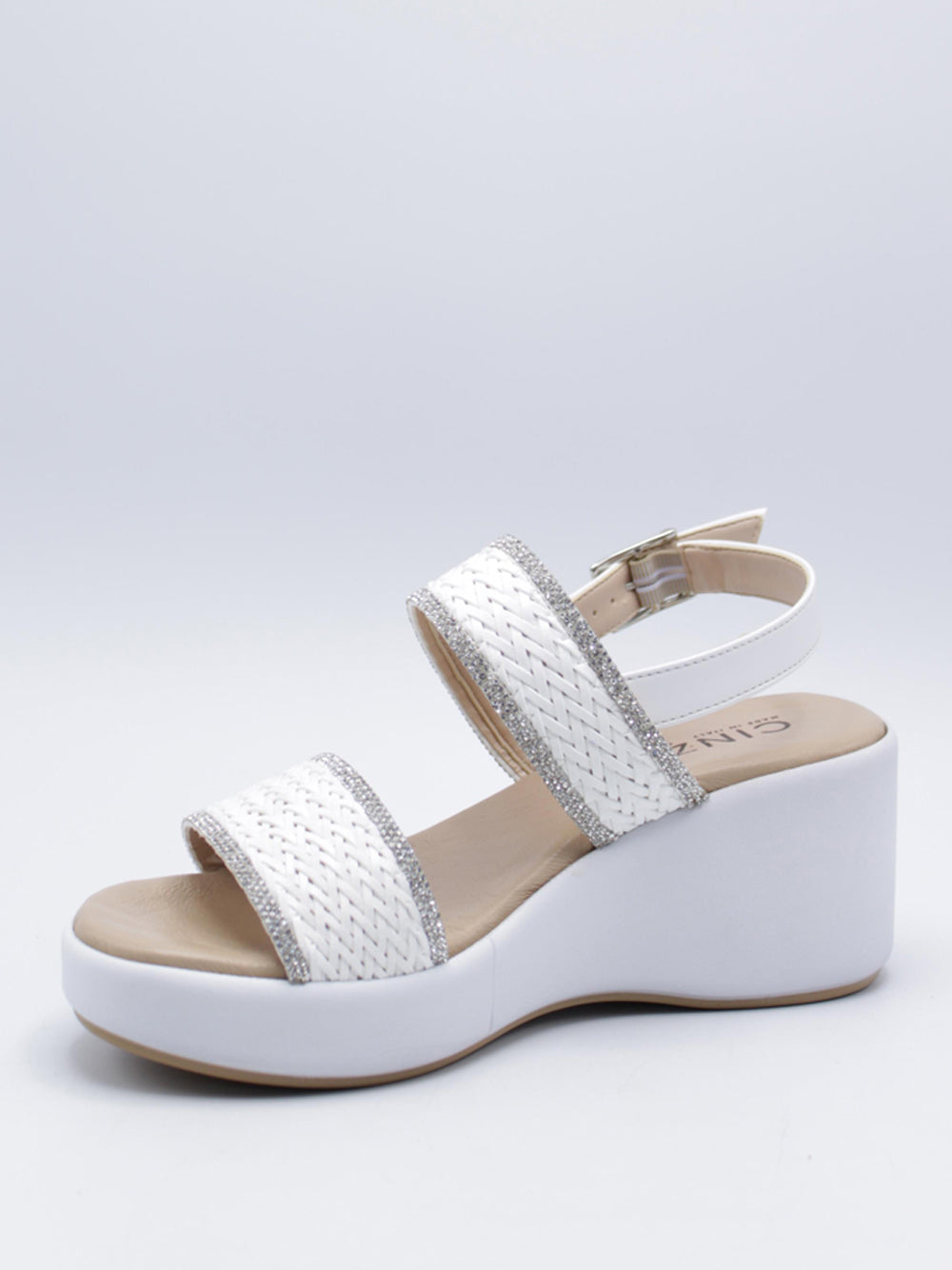 CINZIA SOFT Sandali con zeppa Donna - Bianco modello TS21231