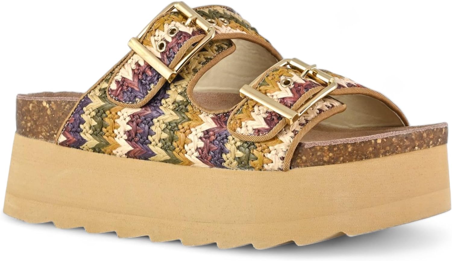 COLORS OF CALIFORNIA Sandali platform Donna - Naturale modello HBES40C