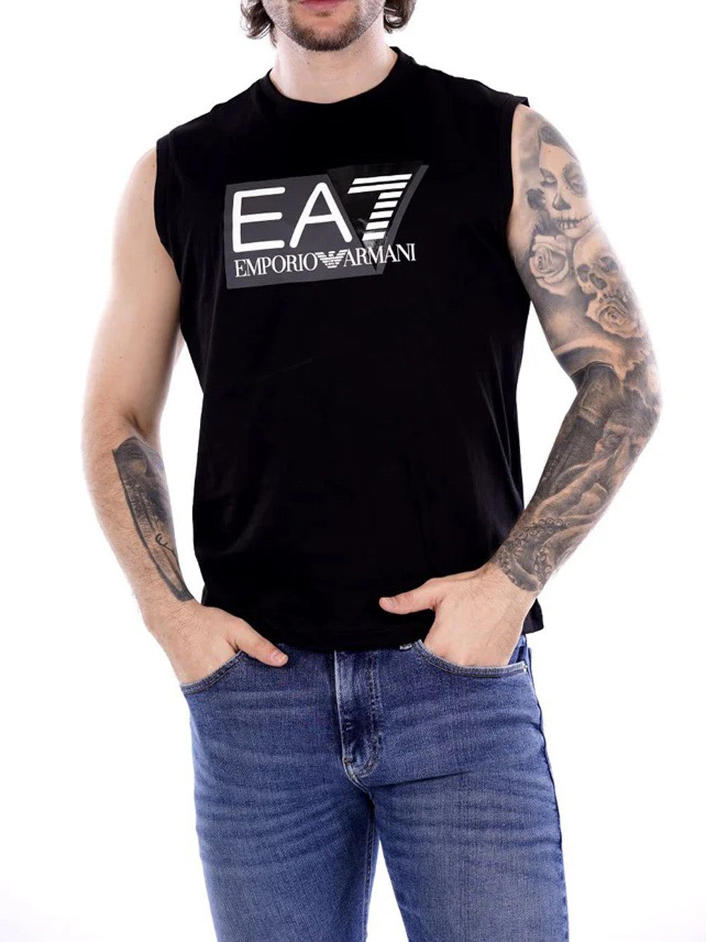 EA7 T-shirt Uomo - Nero modello 3DPT80PJ02Z