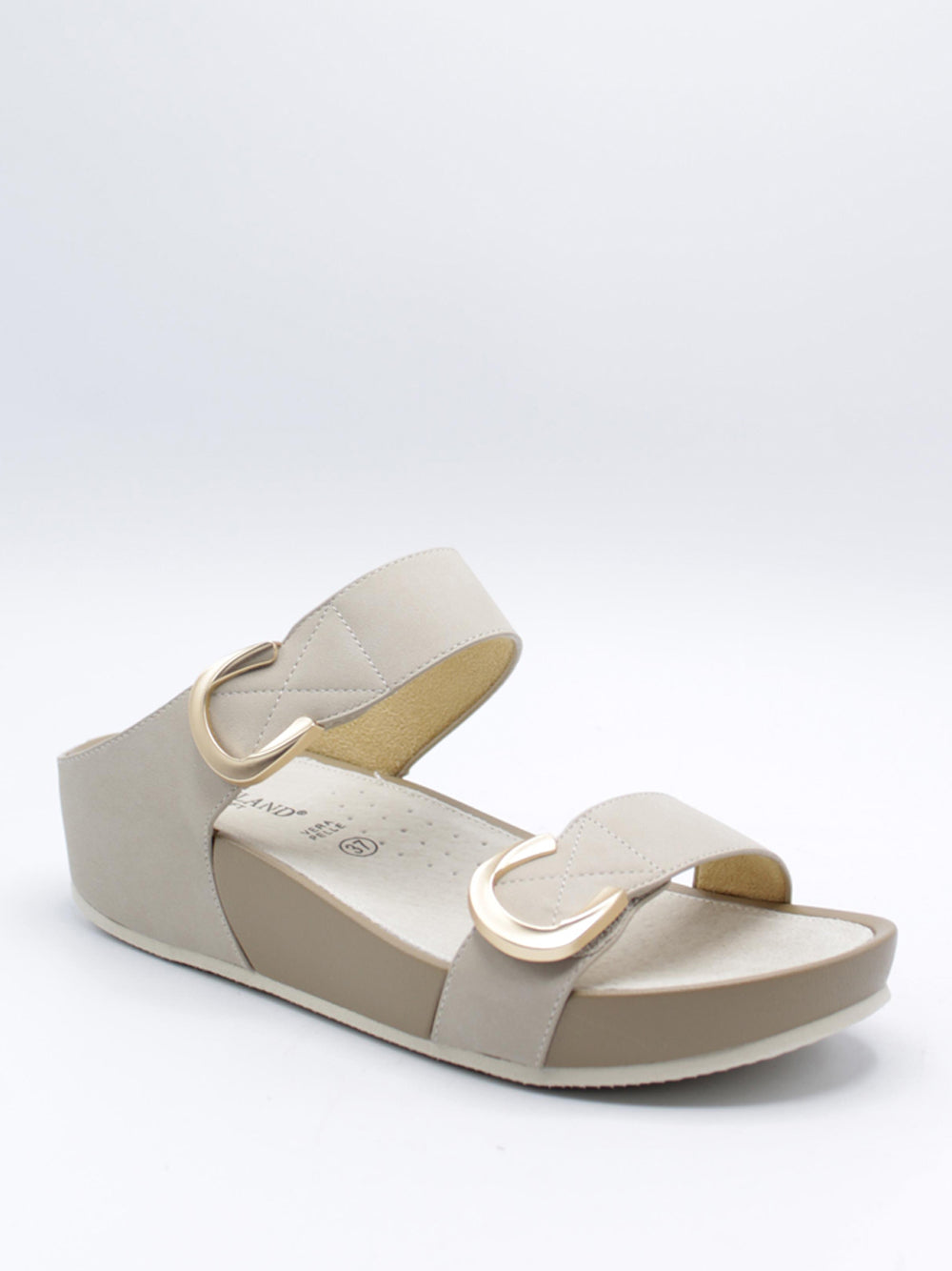 GRUNLAND Sandali con zeppa Donna - Beige modello 2577