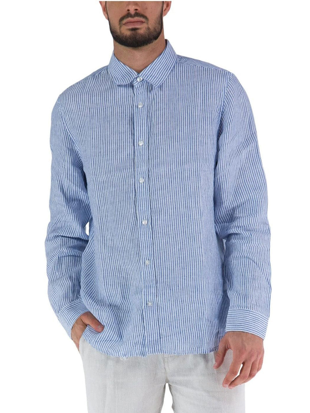 GUESS Camicia Uomo - Blu modello M3GH29WFA00