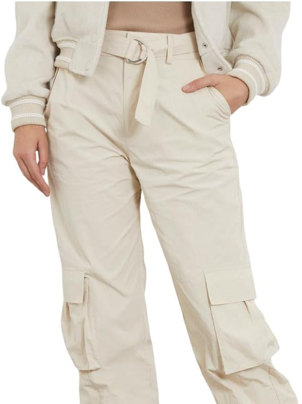 GUESS Pantalone Donna - Bianco modello W4RB18WFVV0