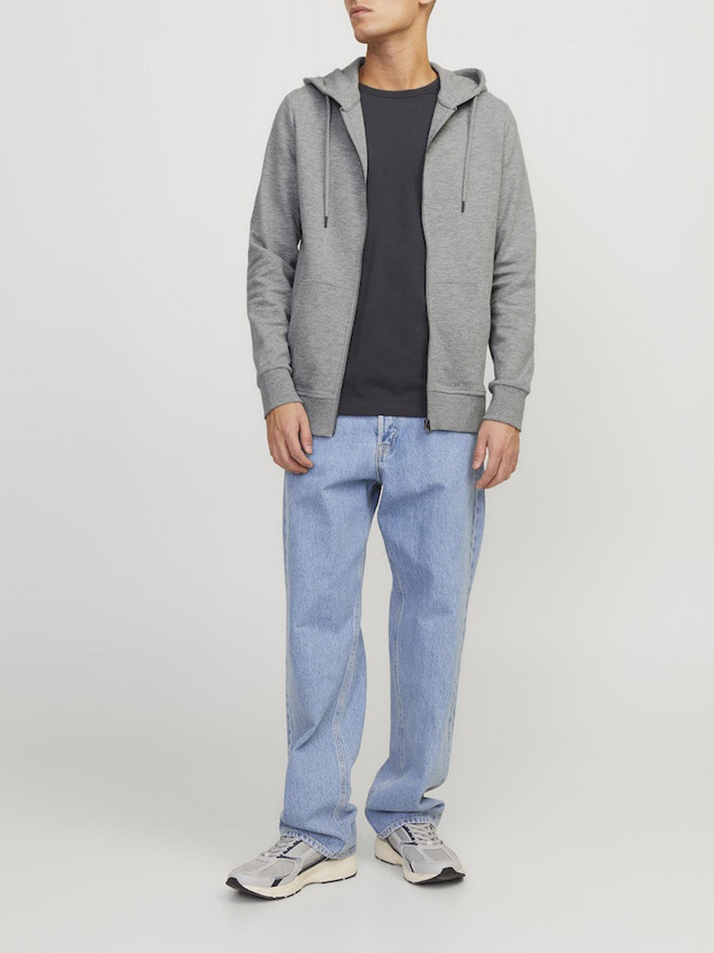 JACK&JONES Felpa Uomo - Grigio modello 12181901