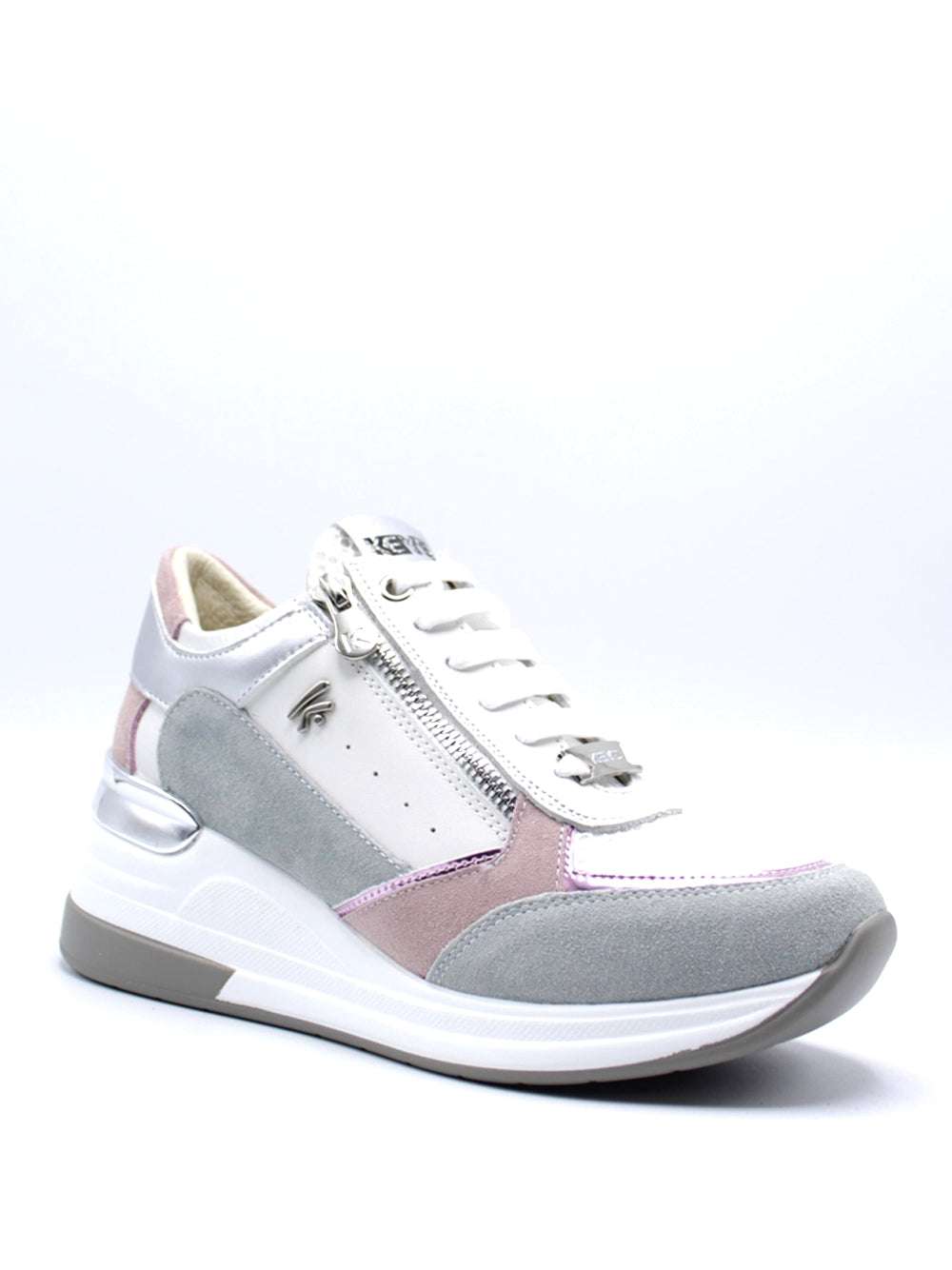 KEY'S Sneakers con zeppa Donna - Bianco modello 9026