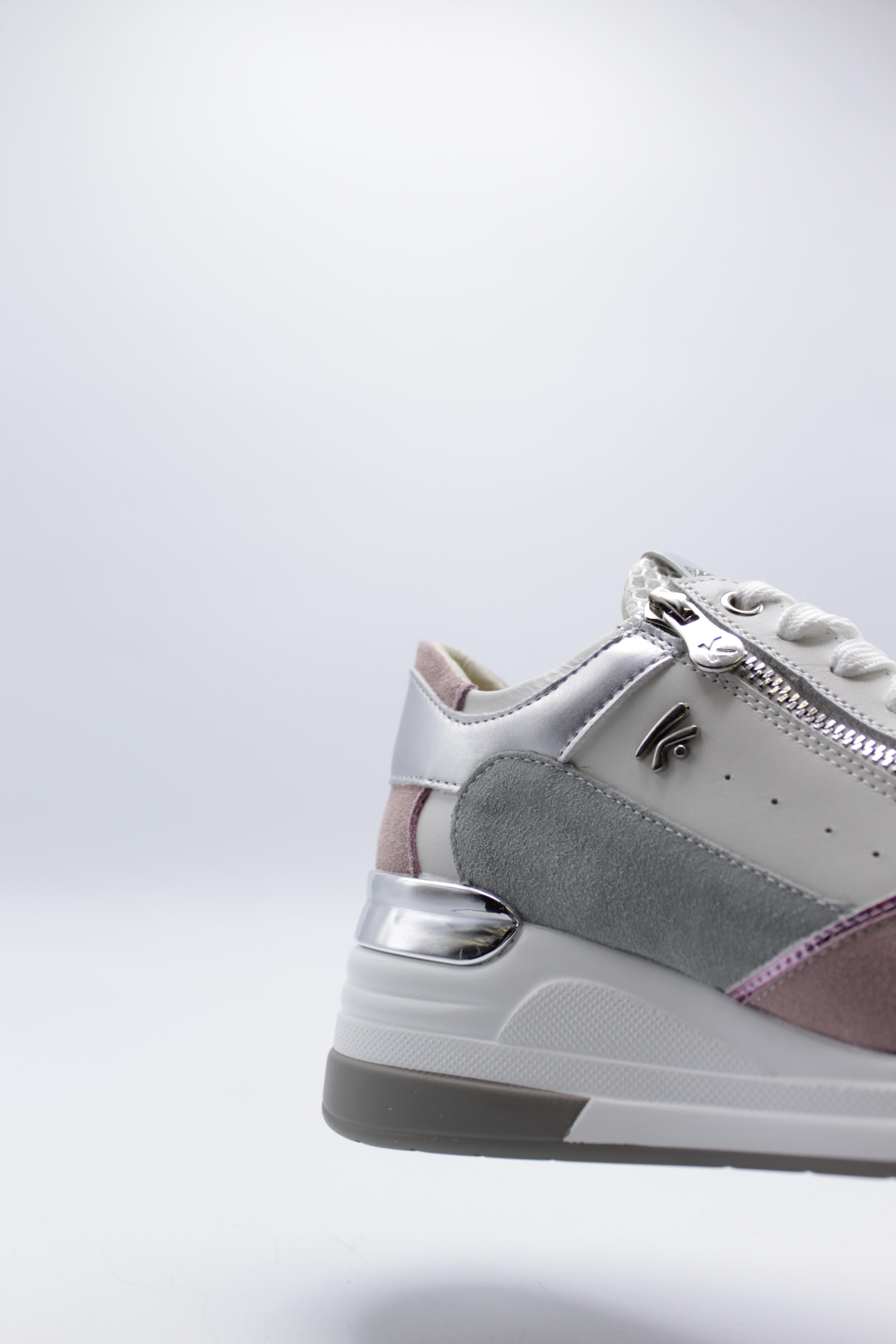 KEY'S Sneakers con zeppa Donna - Bianco modello 9026