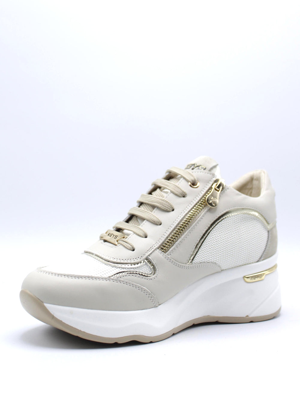 KEY'S Sneakers con zeppa Donna - Beige modello 9041