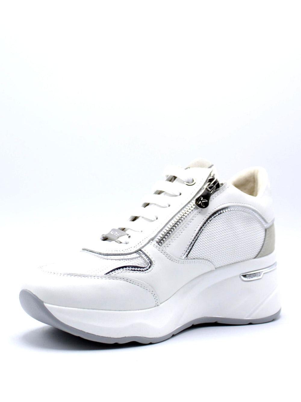 KEY'S Sneakers con zeppa Donna - Bianco modello 9041