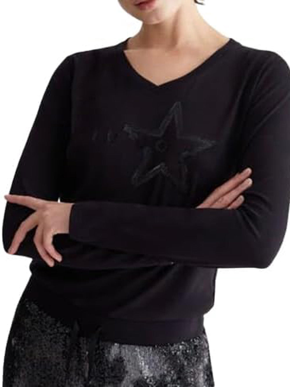 LIU.JO T-shirt Donna - Nero modello TA4134JS003