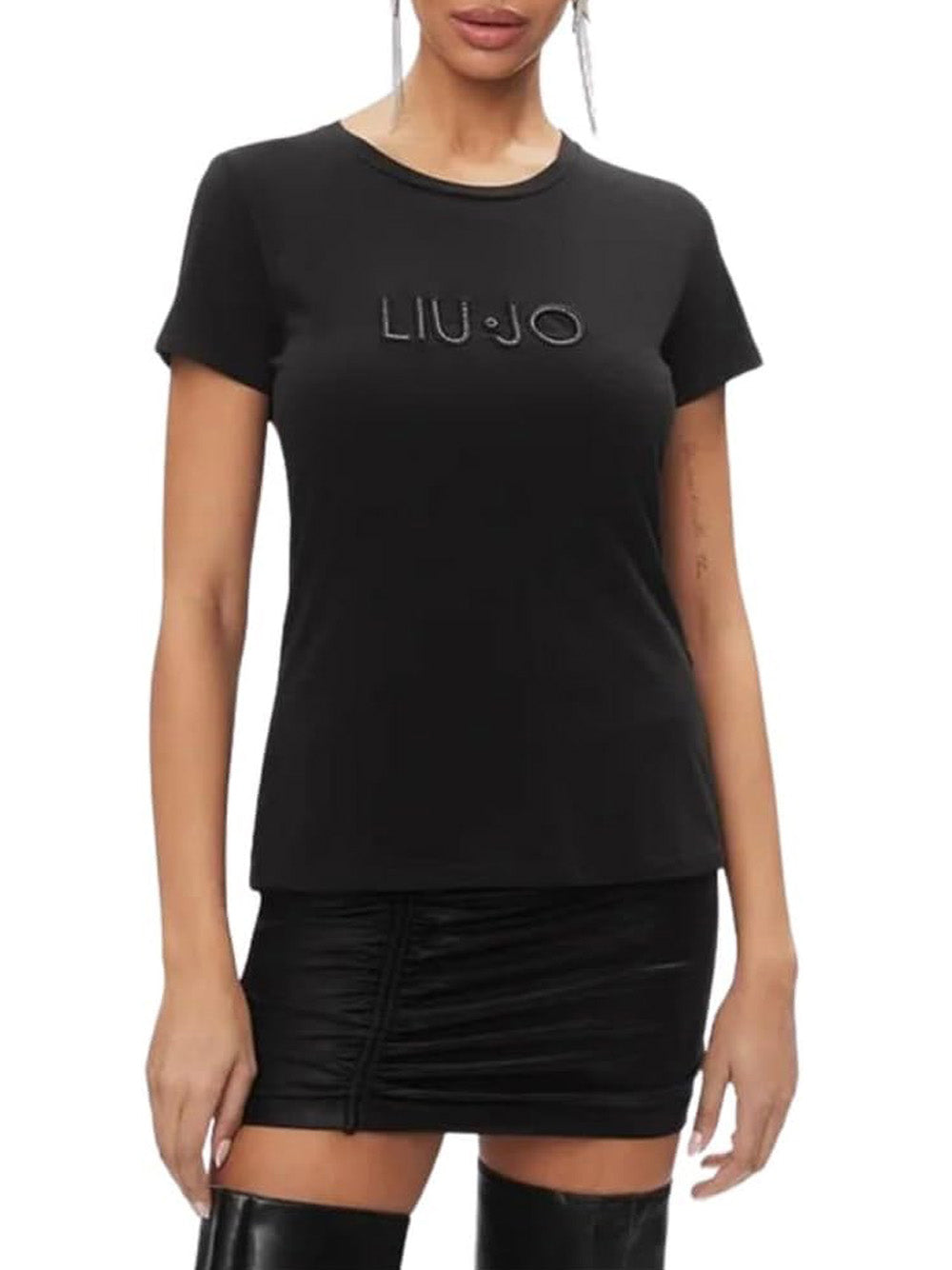 LIU.JO T-shirt Donna - Nero modello TA4136JS003